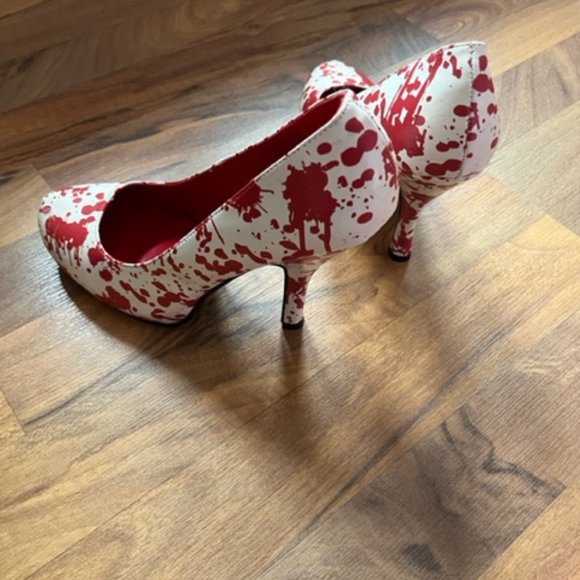 Ten Thirty One Blood Spattered High Heel Stilettoes - Picture 2 of 5